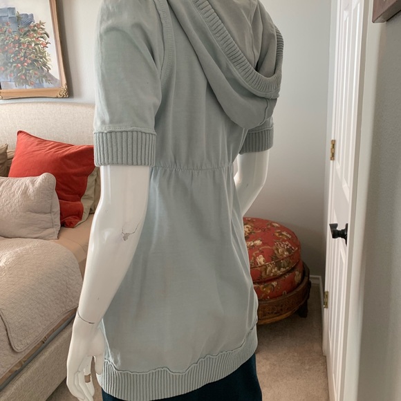 Hale Bob Long Double Zip Hoodie Jacket Pale Blue - Picture 5 of 8